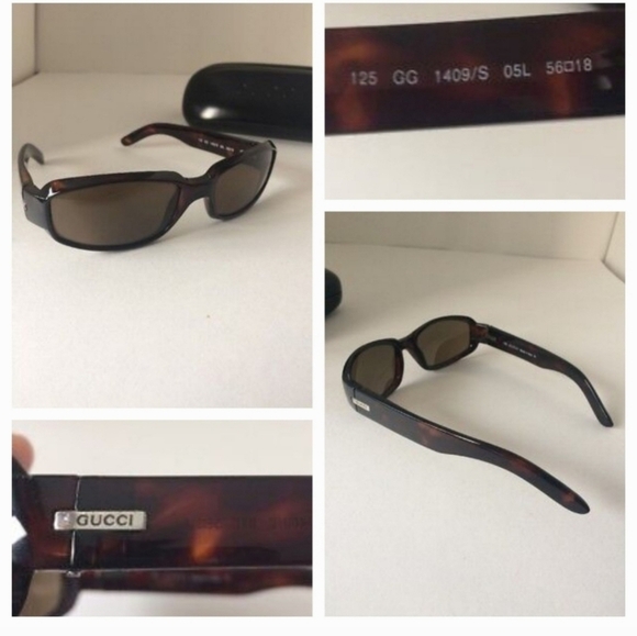 GUCCI Tortoise Model # GG 1409/S U - Picture 1 of 5